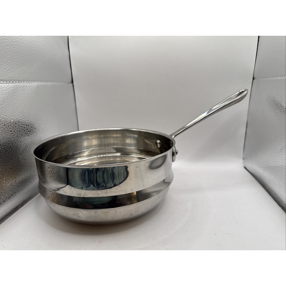 All-Clad 8" Double Boiler Insert 3 Qt Saucepan Stainless Steel EUC